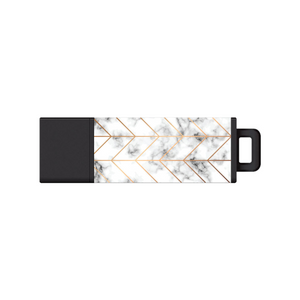 USB Flash Drive, Pro2 Prints, Metallic Arrow Marble Gold